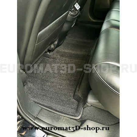 Текстильные 3D коврики Euromat3D Business в салон для Acura MDX (2006-2014) № EMC3D-000001