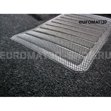 Текстильные 3D коврики Euromat3D Business в салон для Kia Rio (2011-2016) № EMC3D-002922