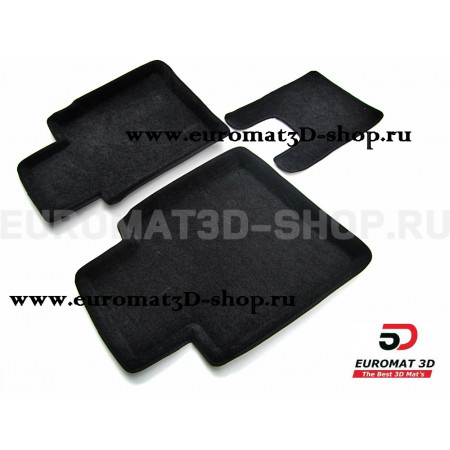 Текстильные 3D коврики Euromat3D Lux в салон для Nissan Sentra (2014-) (B17) № EM3D-003725