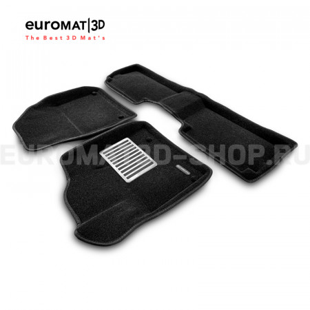 Текстильные 3D коврики Euromat3D Lux в салон для Citroen C5 (2008-) № EM3D-001712