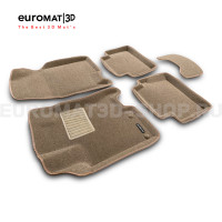 Текстильные 3D коврики Euromat3D Business в салон для Nissan Qashqai (2007-2013) № EMC3D-003714T Бежевые Текстильные 3D коврики Euromat3D Business в салон для Nissan Qashqai (2007-2013) № EMC3D-003714T Бежевые