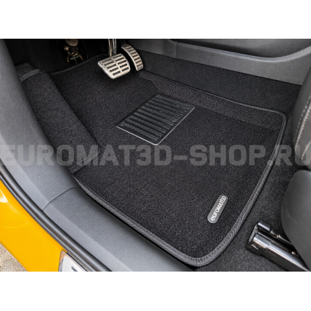 Текстильные 3D коврики Euromat3D Lux в салон для Geely Tugella FY11 (2020-) № EM3D-001408