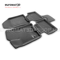 3D коврики Euromat3D EVA в салон для Lada Vesta (2015-) № EM3DEVA-005308G Серые