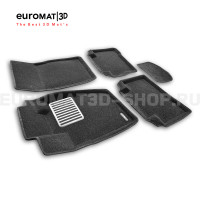Текстильные 3D коврики Euromat3D Lux в салон для Mitsubishi Montero Sport (2019-) № EM3D-003603