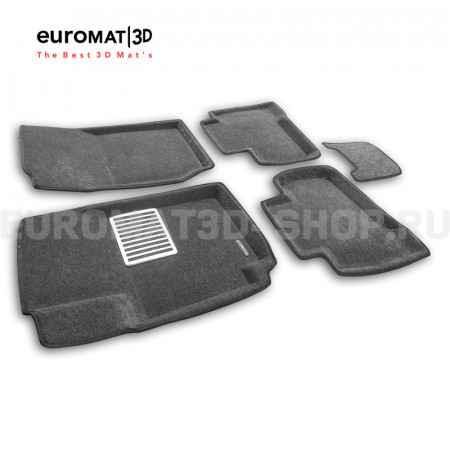 Текстильные 3D коврики Euromat3D Lux в салон для Suzuki Grand Vitara (2005-) № EM3D-004801G Серые Текстильные 3D коврики Euromat3D Lux в салон для Suzuki Grand Vitara (2005-) № EM3D-004801G Серые